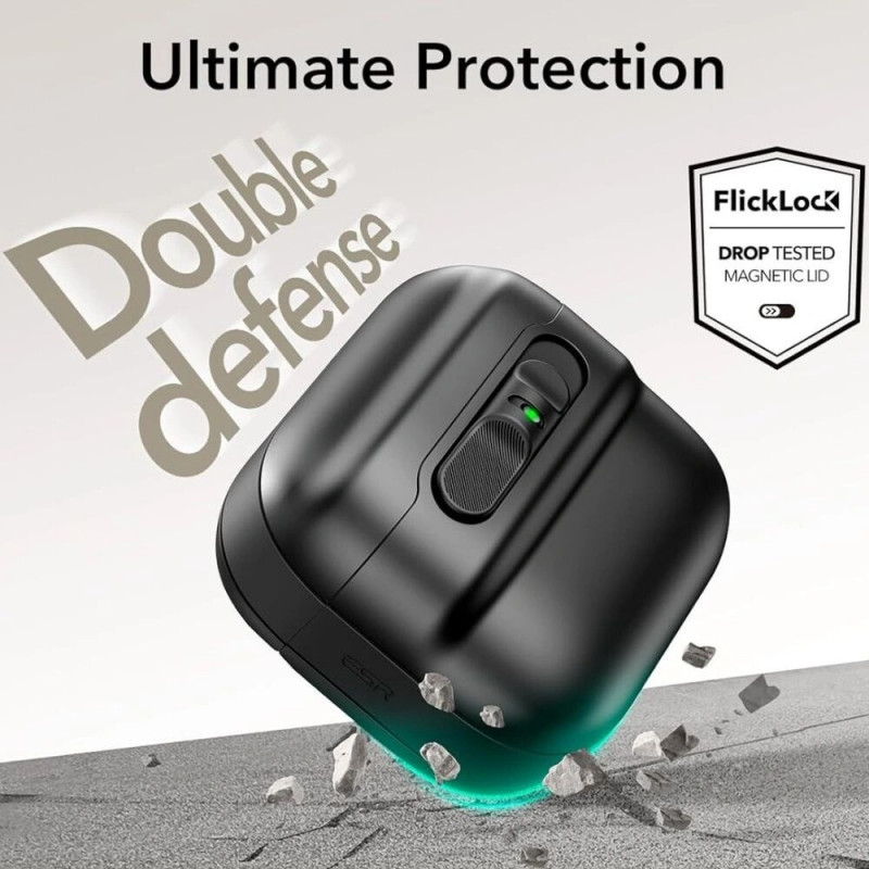 ESR Pulse HaloLock MagSafe Case for Apple AirPods 4, Black