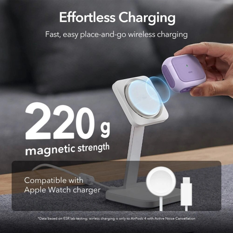 ESR Orbit HaloLock MagSafe Case for Apple AirPods 4, Purple