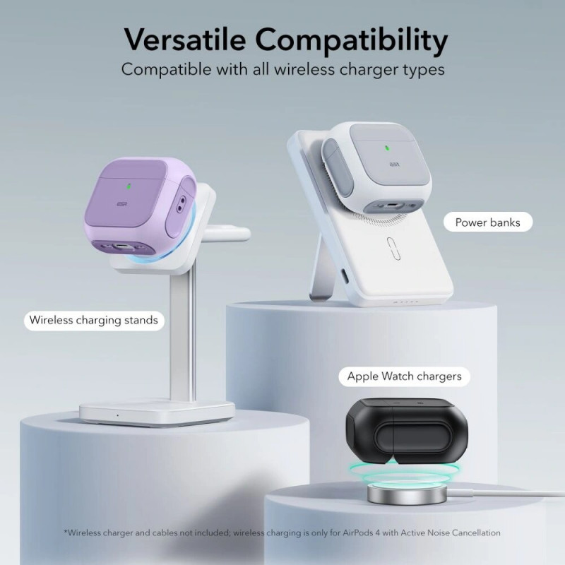 ESR Orbit HaloLock MagSafe Case for Apple AirPods 4, Purple