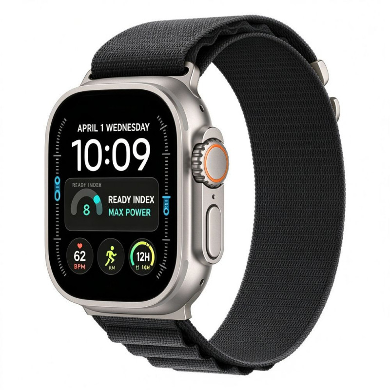 Tech-Protect Nylon Pro Apple Watch 8 / 9 / 10 / 11 / 12 / SE / Ultra 44/45/46/49 mm Watch Strap, Black