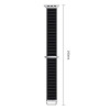 Tech-Protect Nylon Pro Apple Watch 8 / 9 / 10 / 11 / 12 / SE / Ultra 44/45/46/49 mm Watch Strap, Black
