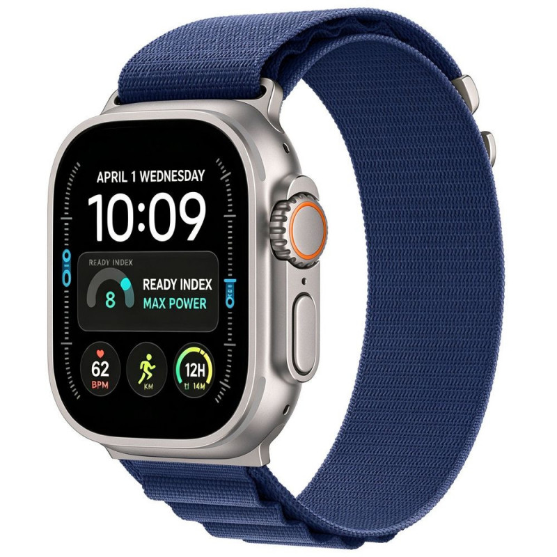 Tech-Protect Nylon Pro Apple Watch 8 / 9 / 10 / 11 / 12 / SE / Ultra 44/45/46/49 mm Watch Strap, Navy Blue