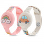 Tech-Protect Smooth Band for Kids Wristband for Apple AirTag 1 / 2, Colorful (2 pcs)