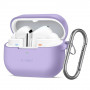 Tech-Protect Silicone Hook Case for Samsung Galaxy Buds 3 / 3 FE / 3 Pro, Lavender