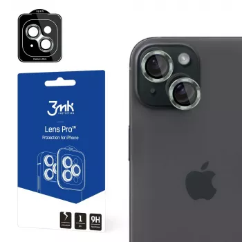3MK Lens Protection Pro Camera Lens Glass Apple iPhone 15 Plus, alpine green