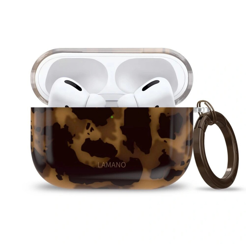 Tech-Protect Lamano Case Apple AirPods Pro 1 / 2 Panther (Black and Brown)