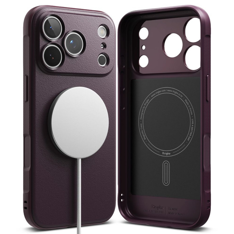 Ringke Onyx Magnetic MagSafe RGK12089 Case for Apple iPhone 17 Pro Max / 18 Pro Max, Burgundy