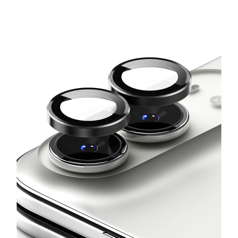 Ringke Camera Frame RGK12086 Camera Lens Protector for Apple iPhone Duo (2 pcs), Black