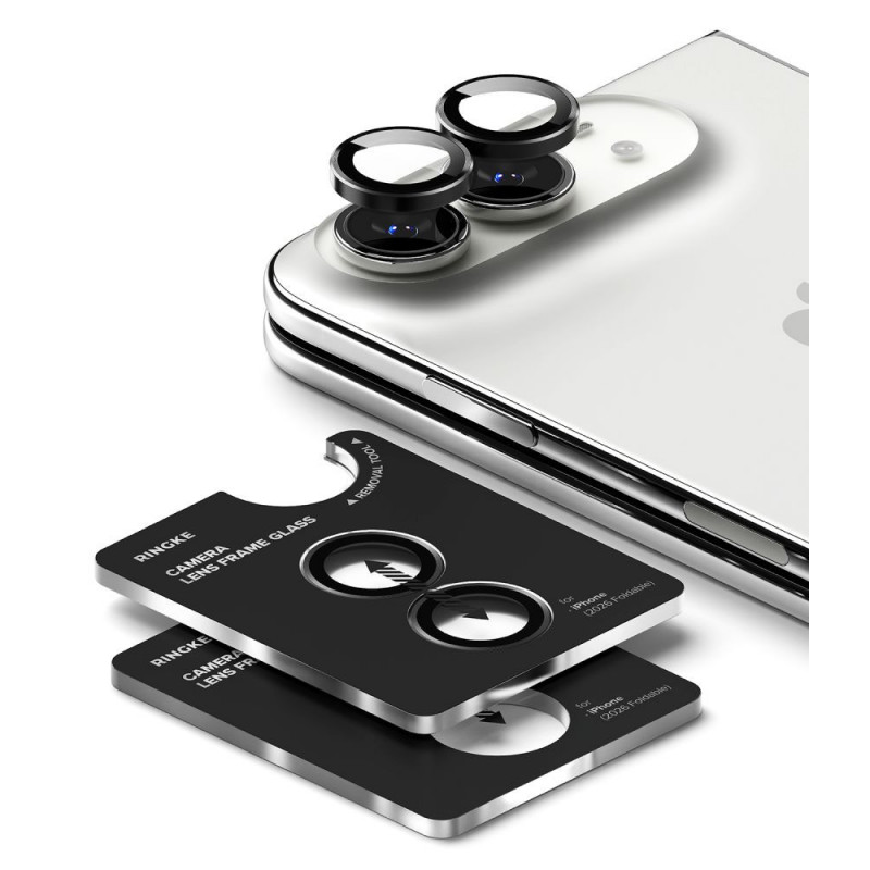 Ringke Camera Frame RGK12086 Camera Lens Protector for Apple iPhone Duo (2 pcs), Black