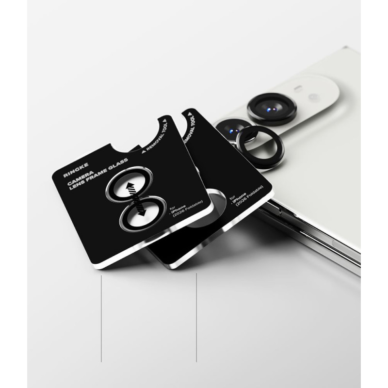 Ringke Camera Frame RGK12086 Camera Lens Protector for Apple iPhone Duo (2 pcs), Black