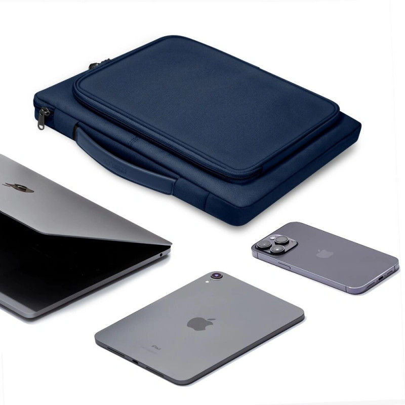 Tech-Protect Basic Bag Laptop Bag 13-14", Navy Blue