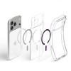 Spigen Ultra Hybrid MagSafe Case for Apple iPhone 17 Pro / 18 Pro, Clear/burgundy