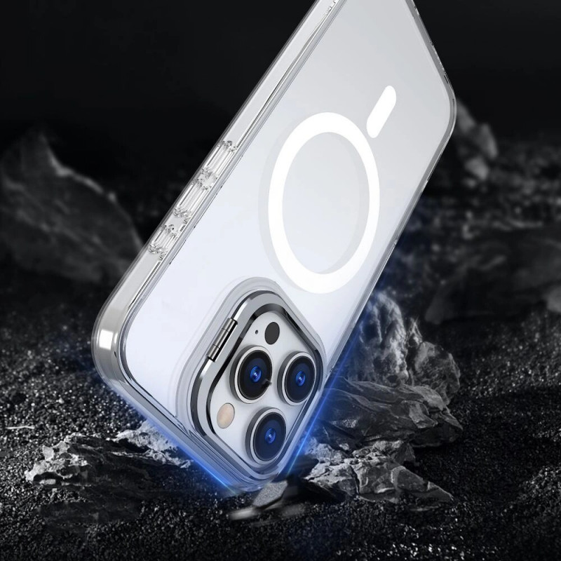 Tech-Protect Magstand MagSafe Case for Apple iPhone 16, Clear