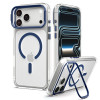 Spigen Ultra Hybrid Optik S MagSafe case for Apple iPhone 17 Pro / 18 Pro, Clear/Deep Blue