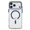 Spigen Ultra Hybrid Optik S MagSafe case for Apple iPhone 17 Pro / 18 Pro, Clear/Deep Blue