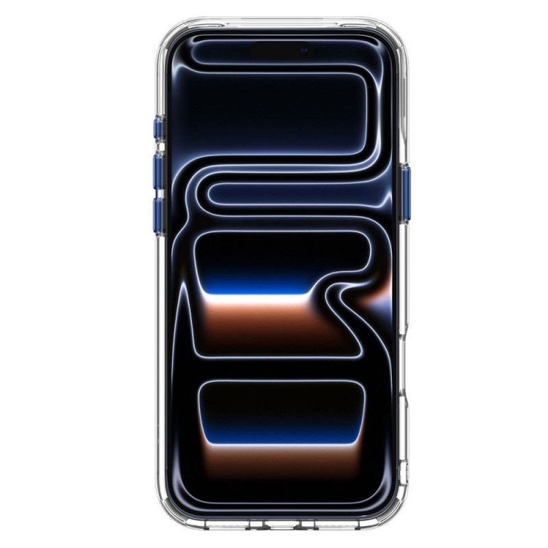 Spigen Ultra Hybrid Optik S MagSafe case for Apple iPhone 17 Pro / 18 Pro, Clear/Deep Blue