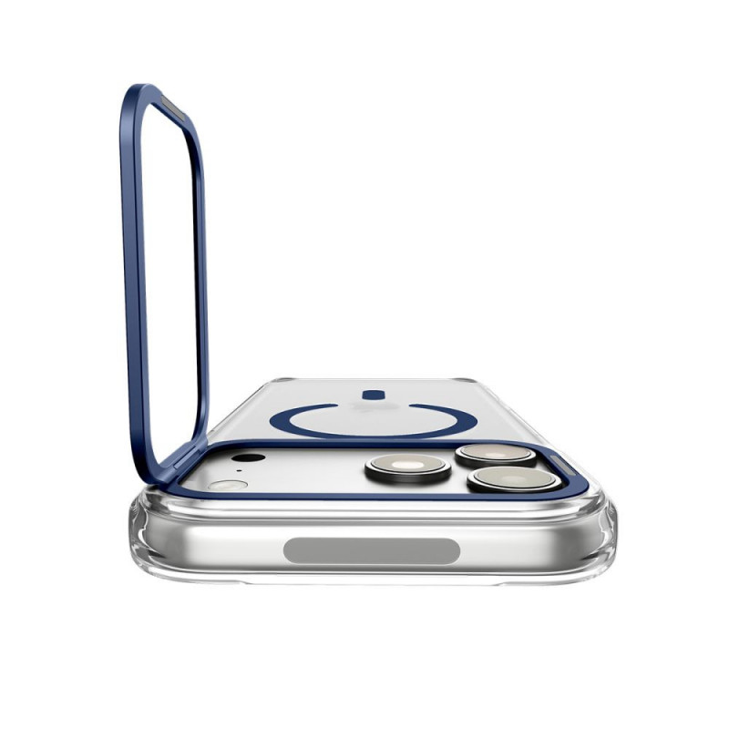 Spigen Ultra Hybrid Optik S MagSafe case for Apple iPhone 17 Pro / 18 Pro, Clear/Deep Blue