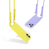 Tech-Protect Magnecklace MagSafe Case with Lanyard for Apple iPhone 14, Canary Yellow