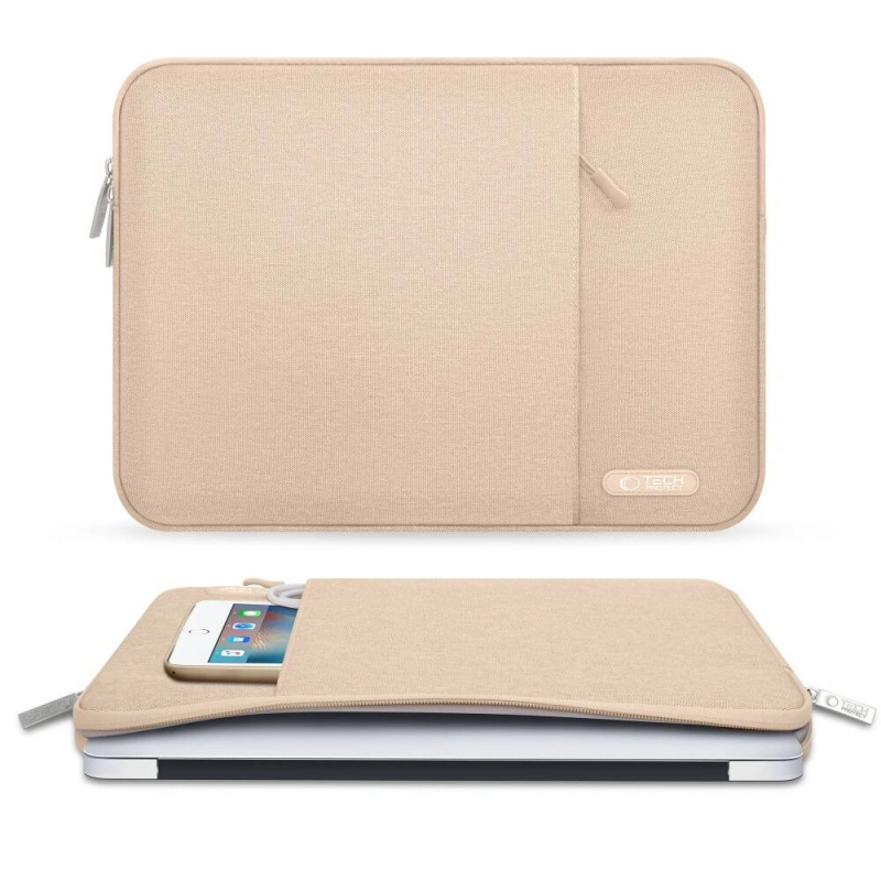 Tech-Protect Sleevy Laptop 13-14" sleeve, Caffe Latte
