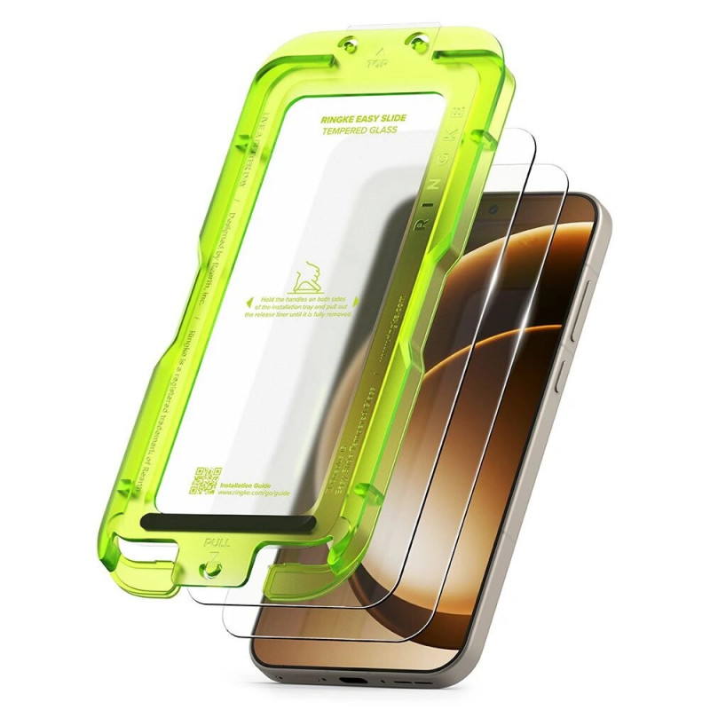 Ringke Easy Slide tempered glass for OnePlus 15 (2 pcs), Clear