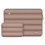 Tech-Protect Puffy Laptop 15-16" case with accessory bag, Walnut