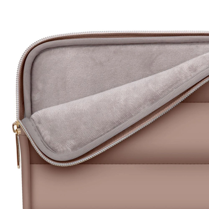 Tech-Protect Puffy Laptop 15-16" case with accessory bag, Walnut