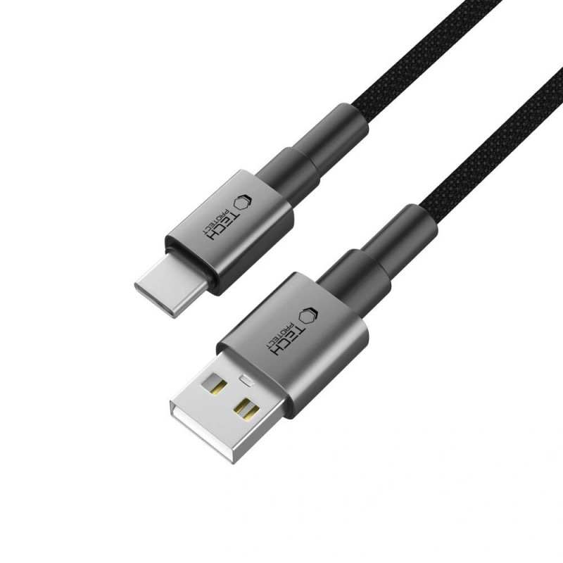 Tech-Protect Ultraboost DNA USB-A / USB-C Cable 15W/3A 100 cm, Iron Grey