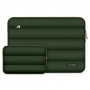 Tech-Protect Puffy Laptop 15-16" case with accessory bag, Army Green