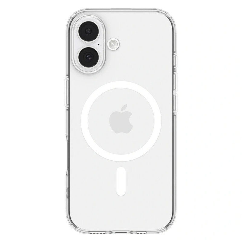 Spigen Liquid Crystal Mag MagSafe case for Apple iPhone 17, Clear/White