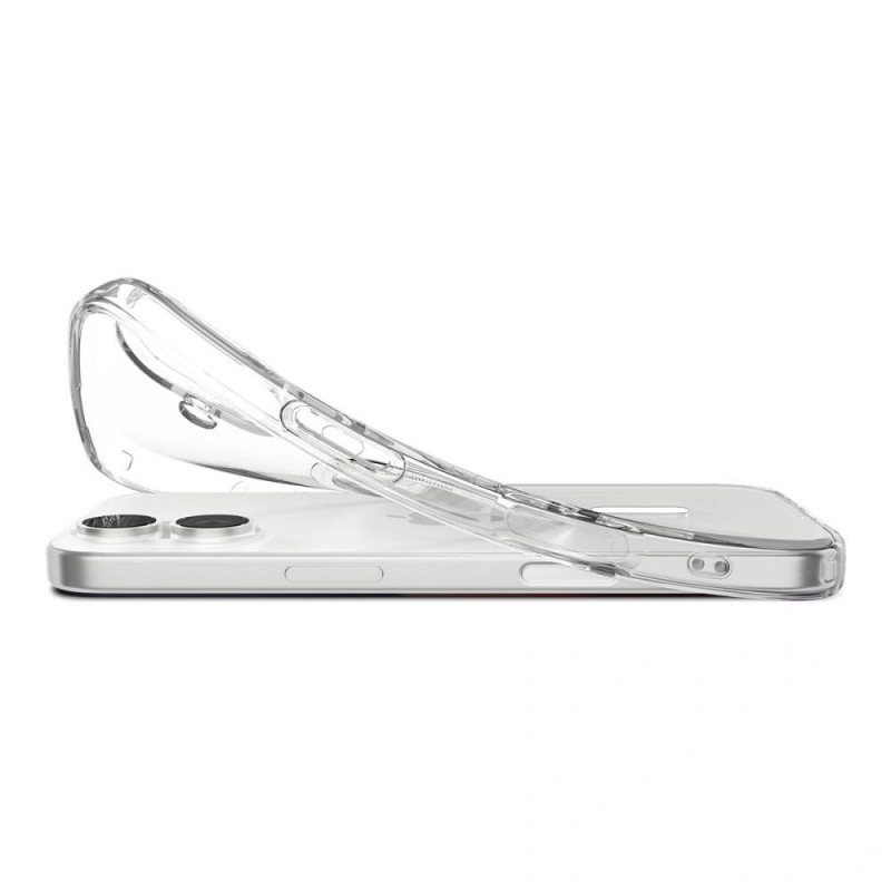 Spigen Liquid Crystal Mag MagSafe case for Apple iPhone 17, Clear/White