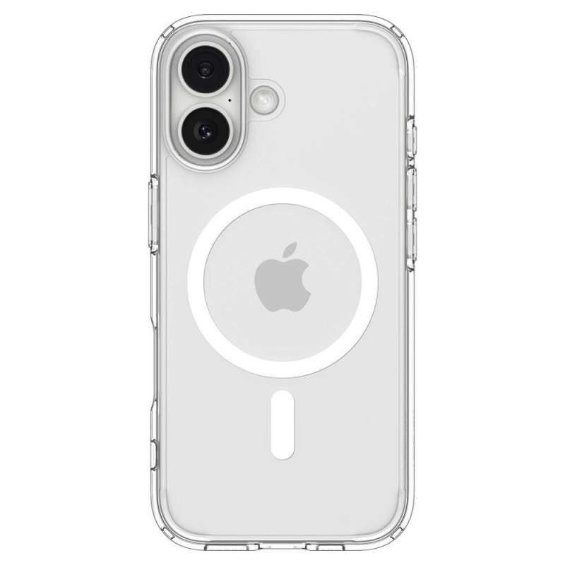 Spigen Ultra Hybrid Mag MagSafe ACS10380 Case for Apple iPhone 17, Clear/White