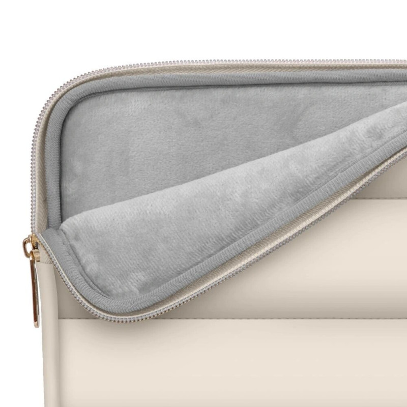 Tech-Protect Puffy Laptop 13-14" case with accessory bag, Sand