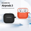 Tech-Protect Silicone Hook case for Apple AirPods 3 with carabiner, Olive Green