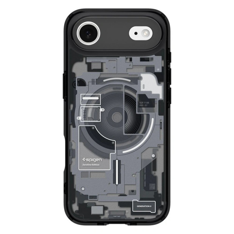 Spigen Ultra Hybrid Mag MagSafe ACS10320 Case for Apple iPhone Air, Zero One Black