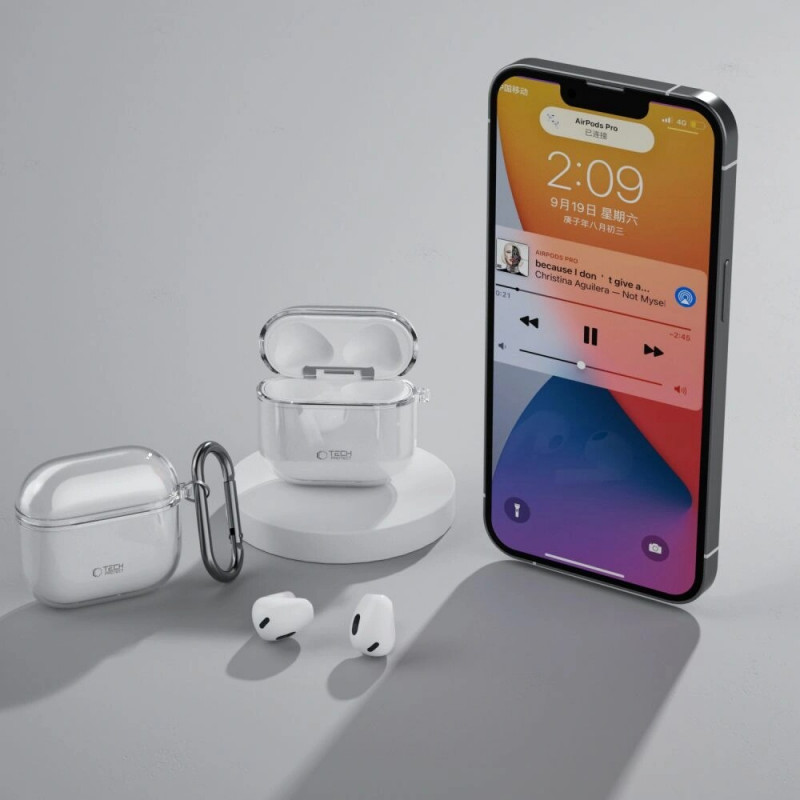 Tech-Protect Flexair Case for Apple AirPods 4, Clear