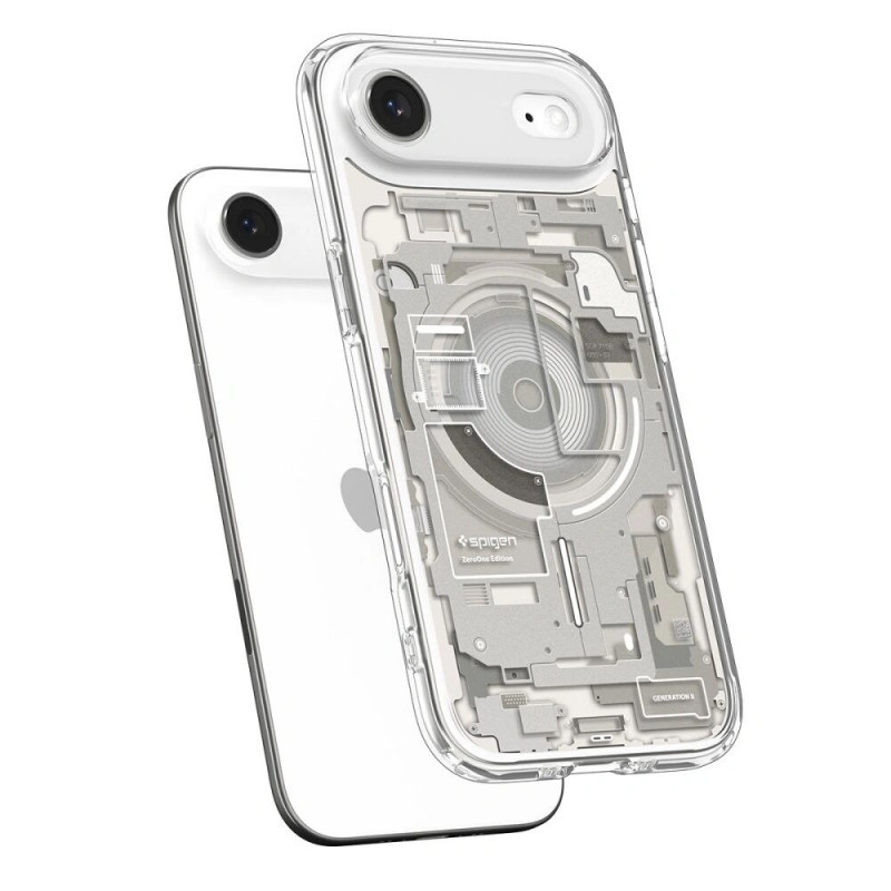 Spigen Ultra Hybrid Mag MagSafe ACS10319 Case for Apple iPhone Air, Zero One Natural Titanium