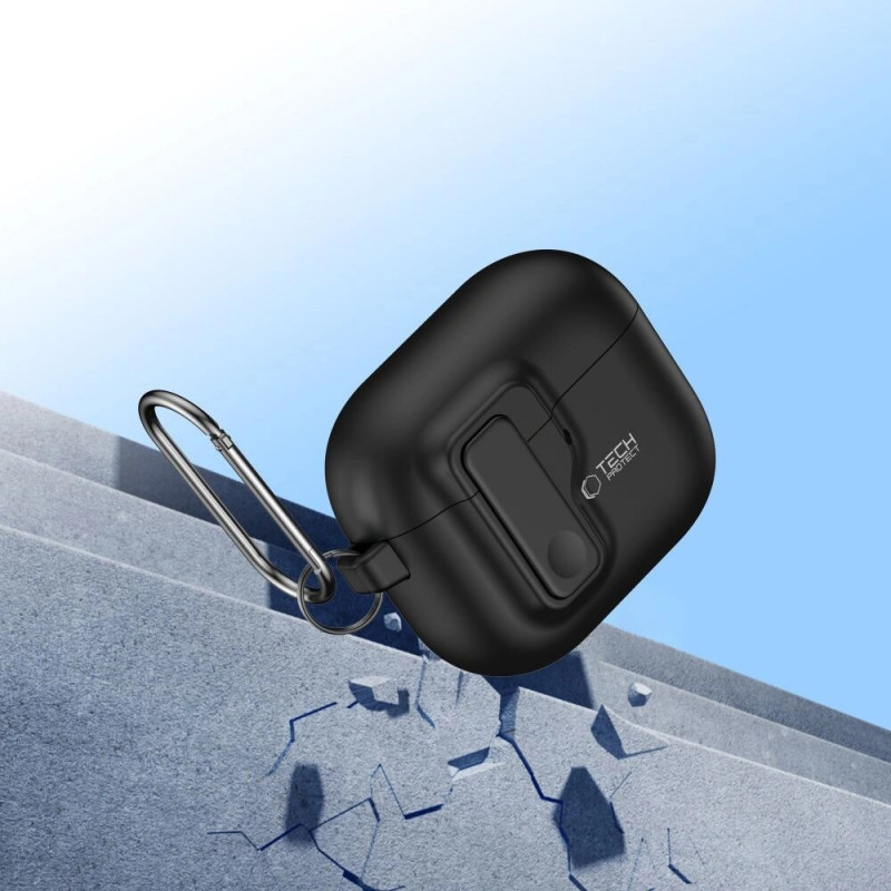 Tech-Protect Slim Hook Case for Apple AirPods 4, Black