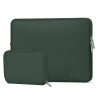 Tech-Protect NeoSlim Laptop 15-16" case with accessory bag, Midnight Green