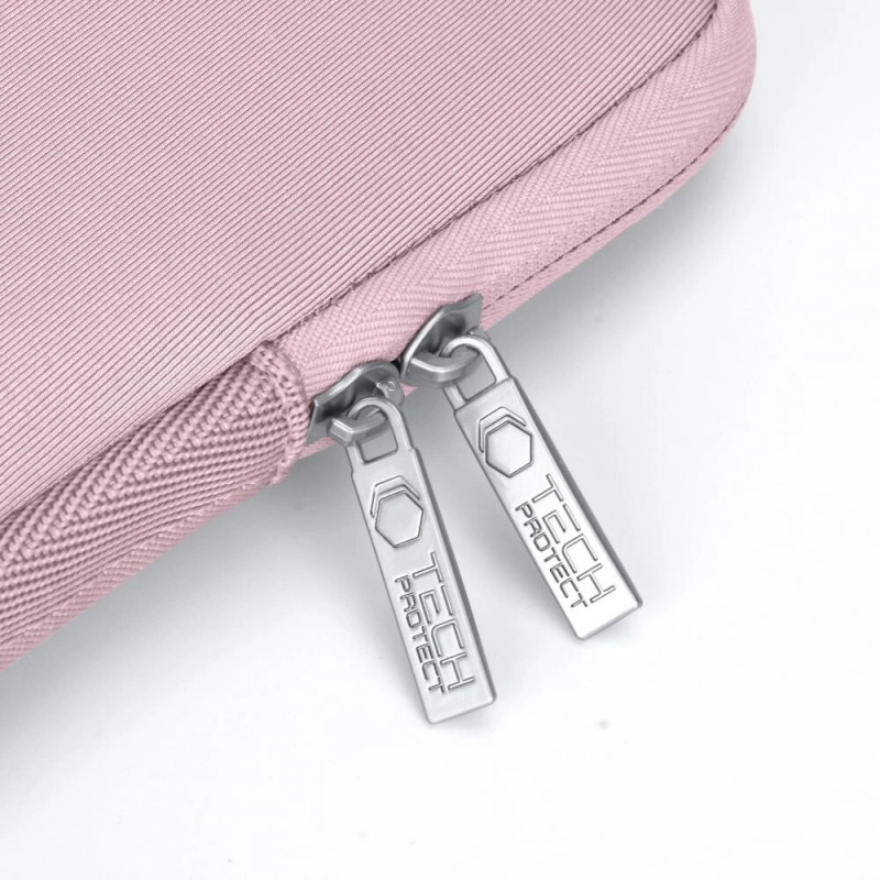 Tech-Protect NeoSlim Laptop 15-16" case with accessory bag, Dusty Rose