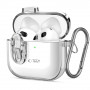Tech-Protect Slim Hook Case for Apple AirPods 4, Clear