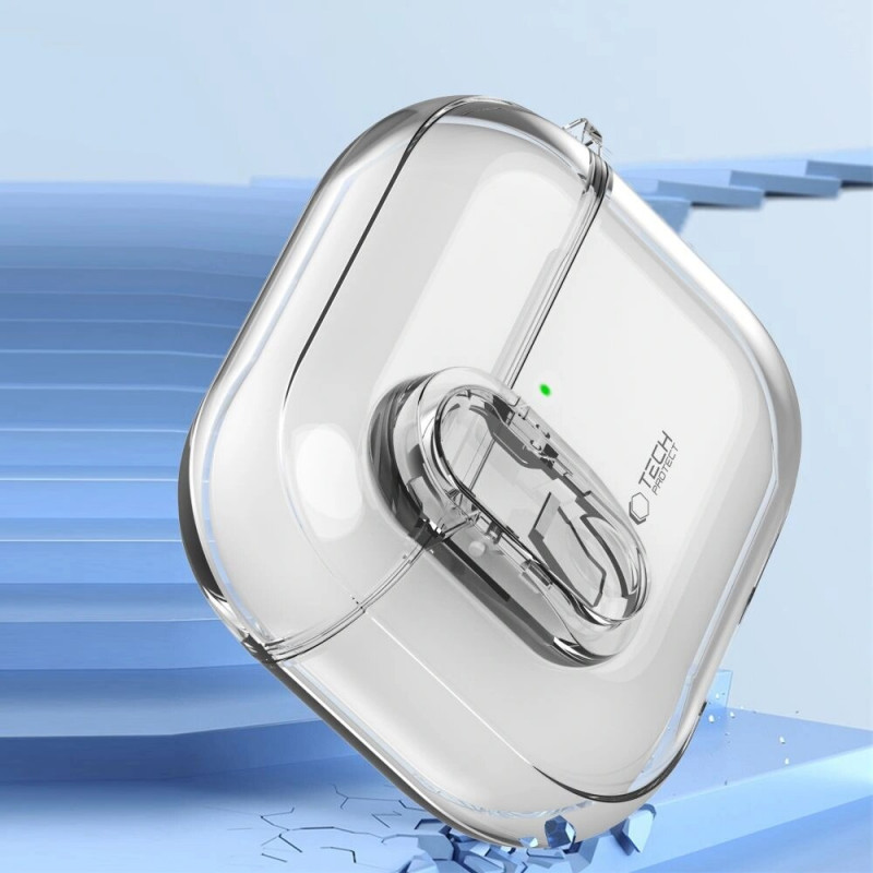 Tech-Protect Slim Hook Case for Apple AirPods 4, Clear