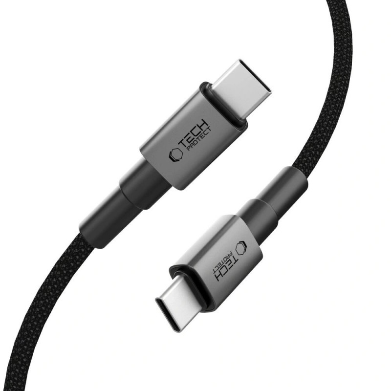 Tech-Protect Ultraboost DNA USB-C / USB-C Cable PD100W/5A 50 cm, Iron Grey
