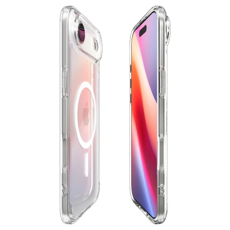 Spigen Ultra Hybrid Mag MagSafe ACS10313 Case for Apple iPhone Air, Clear/White