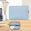 Tech-Protect NeoSlim Laptop 13-14" case with accessory bag, Winter Blue