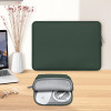 Tech-Protect NeoSlim Laptop 13-14" case with accessory bag, Midnight Green