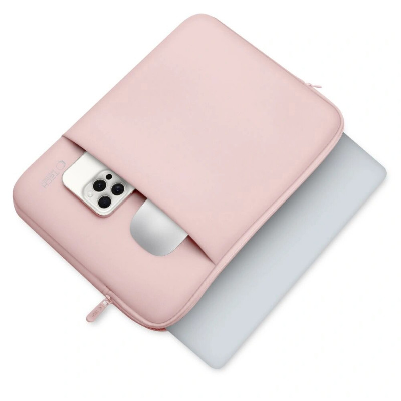 Tech-Protect Neoprene laptop case 13", Dusty Rose (pink)
