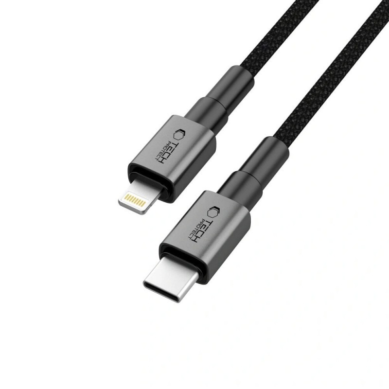 Tech-Protect Ultraboost DNA USB-C / Lightning Cable PD27W/3A 100 cm, Iron Grey