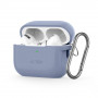 Tech-Protect Silicone Hook Case with Carabiner for Apple AirPods Pro 1 / 2, Baby Blue
