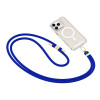 Tech-Protect C7S Rope Crossbody phone strap, Cobalt Blue/gold