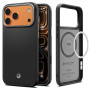 Spigen Enzo Aramid T Mag MagSafe Case for Apple iPhone 17 Pro Max / 18 Pro Max, Black/Silver